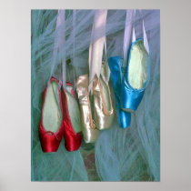 Colourful Ballet Shoes Print