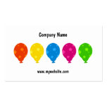 Colourful Balloons, Business Card