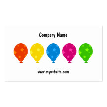 Colourful Balloons, Business Card
