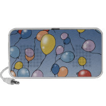 colourful balloons travel speakers