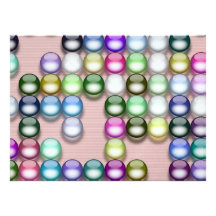 Colourful balls personalised invite