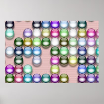 Colourful balls posters