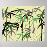 Colourful Bamboo Foliage 2 Poster