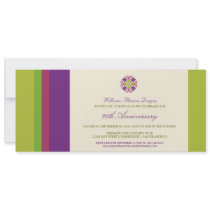 Colourful Bands Corporate Event Invitation (lime)