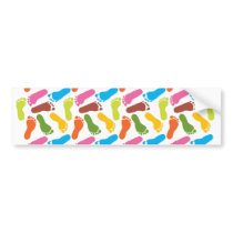 Colourful Bare Footprints