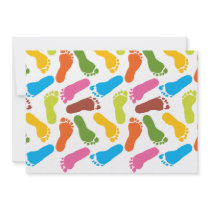 Colourful Bare Footprints