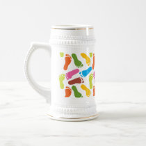 Colourful Bare Footprints Coffee Mugs
