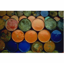 Colourful Barrels Photo Sculpture