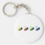 Colourful Bees Key Chains