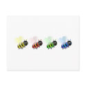 Colourful Bees postcards