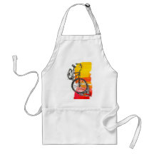 Colourful Bike Designs Apron