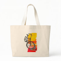 Colourful Bike Designs Tote Bags