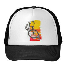 Colourful Bike Designs Mesh Hats
