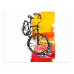 Colourful Bike Designs Postcards