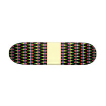 Colourful Bird Pattern. Gouldian Finch. Skateboard