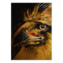 Colourful Birds Head and Beak ("old" Oil) Business Card Templates