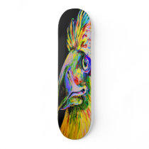Colourful Birds Head and Beak Skate Boards