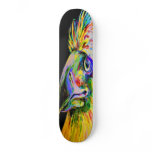 Colourful Birds Head and Beak skateboards