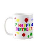 colourful birthday mug