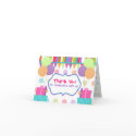 Colourful Birthday Thank You Card