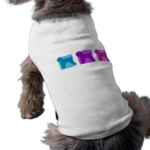 Colourful Black Russian Terrier Silhouettes Doggie T Shirt