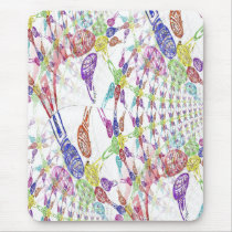 Colourful Blacklight Microphones (Infinity Pattern Mouse Pad