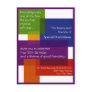 Colourful blocked Invitation or thank you card