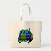 Colourful Blue Semi Truck Bag