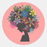 Colourful × BOMBER HEAD Round Stickers