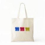 Colourful Border Terrier Silhouettes bags