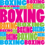 Colourful Boxing photo sculptures