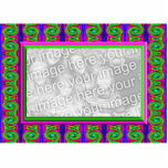 colourful bright curls photo frame photo sculptures