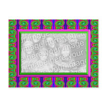 colourful bright curls photo frame