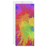 Colourful Bright Ink Splat Design Vector rack cards