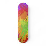 Colourful Bright Ink Splat Design Vector skateboards