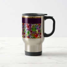 Colourful Bubbles And Squares Coffee Mug