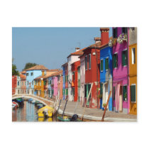 Colourful Burano Postcard