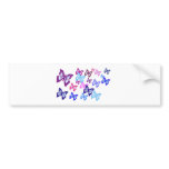 Colourful Butterflies bumper stickers