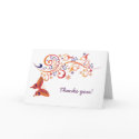 Colourful Butterflies Thanks you! Card for Wedding