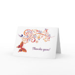 Colourful Butterflies Thanks you! Card for Wedding