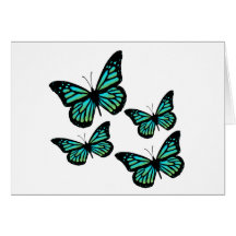 Colourful Butterfly Butterflies Greeting Card