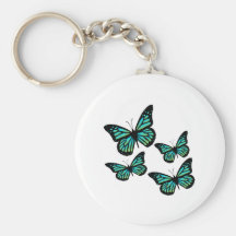 Colourful Butterfly Butterflies Keychains