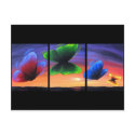 Colourful Butterfly Insects Painting - Multi postcards
