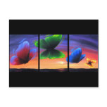 Colourful Butterfly Insects Painting - Multi postcards
