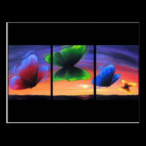 Colourful Butterfly Insects Painting - Multi postcards