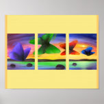Colourful Butterfly Painting - Multi posters