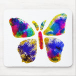 Colourful Butterfly Spray Art mousepads