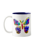 Colourful Butterfly Spray Art mugs