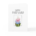 Colourful Cake Happy Birthday Card