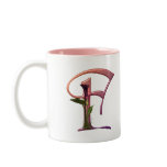 Colourful Calla Initial F mugs
